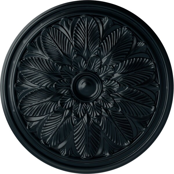 Ekena Millwork Bordeaux Ceiling Medallion (Fits Canopies up to 3 1/4"), 22 5/8"OD x 1 3/4"P, Night Shade CM22BONSF - main